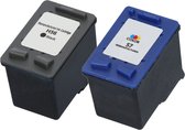 Inktcartridges geschikt voor HP 56/57(XL) | Multipack van 2 cartridges Geschikt voor o.a. HP Deskjet 450CI, 5150, 5652, 5550, 5850, PSC 2210, 2110, 2510, 1350, 131, 1210, 2175, Pho