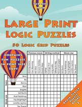 Large Print Brain Teaser Puzzle Books- Large Print Logic Puzzles