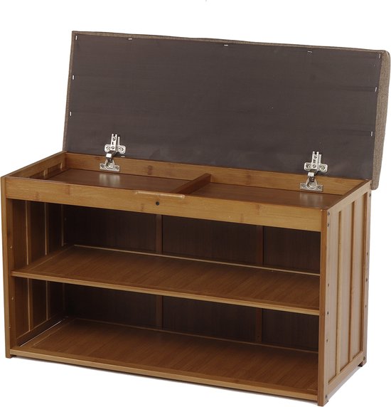 Akord-schoenenkast 2 Klepdeuren-eiken Sonoma-60x20x80