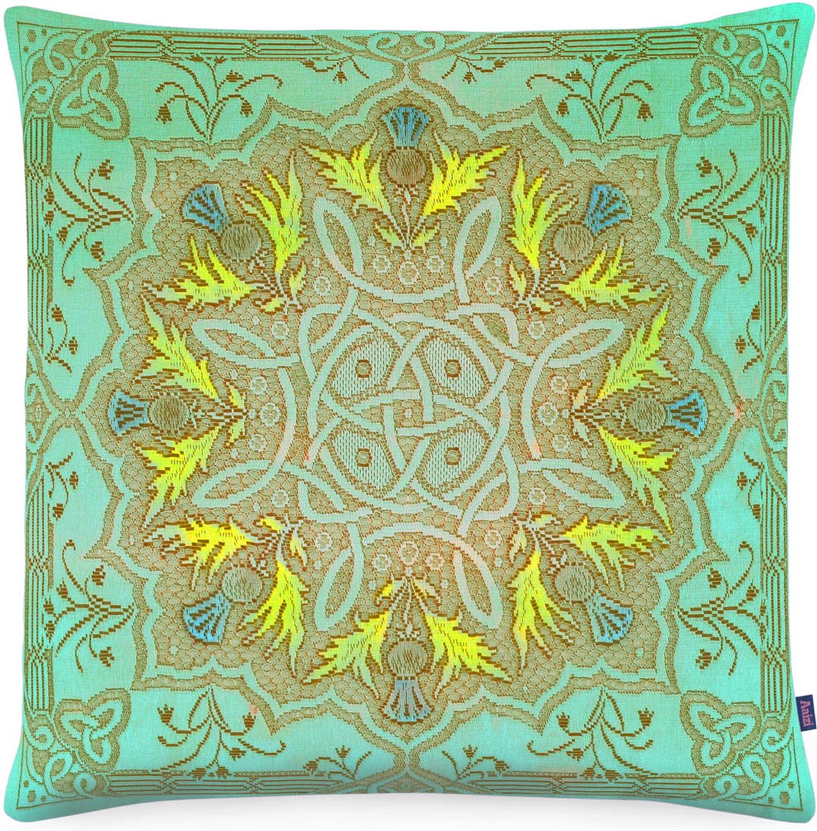 Aaizi velours sierkussen Gordes Celadon - 50x50 cm Groen