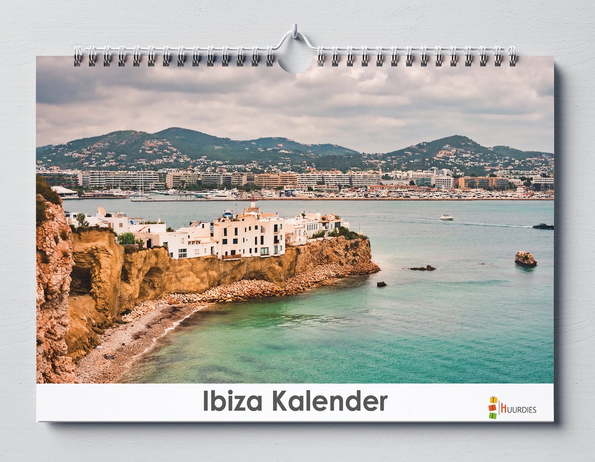 Ibiza kalender 35x24 cm | Verjaardagskalender Ibiza | Verjaardagskalender Volwassenen