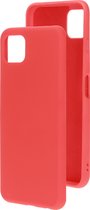 Mobiparts Siliconen Cover Case Samsung Galaxy A22 5G (2021) Scarlet Rood hoesje