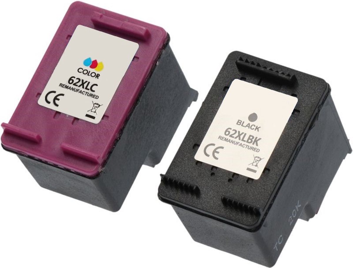 Huismerk geschikt voor HP 62XL inktcartridges - Geschikt voor Envy 5540 - 5544 - 5640 - 7640 - Officejet 250