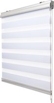 Store double enrouleur Sol Royal - montage sans perçage ni vis - SolDecor DK9 blanc 160x90cm