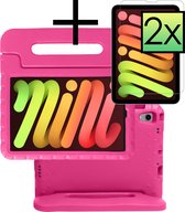 iPad Mini 6 Kinderhoes Met 2x Screenprotector - Roze