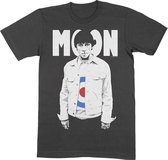 Keith Moon Heren Tshirt -S- Moon Target Zwart