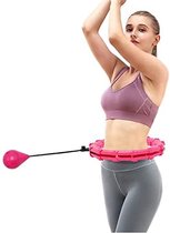 Fitness Hoelahoep | Verstelbaar | Yoga Hoepel | Roze | 95 cm