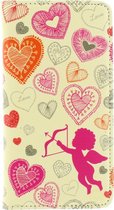 Apple iPhone 5/5s/SE Hoesje - Mobilize - Premium Magnet Serie - Kunstlederen Bookcase - Cupid - Hoesje Geschikt Voor Apple iPhone 5/5s/SE