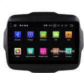 Jeep Renegade Android 10.0 Navigatie / 9 Inch - 2Gb Werkgeheugen / Bluetooth DAB+ 4K Video Qled Apple CarPlay Spraakbediening 5G Wifi Android Auto Apps