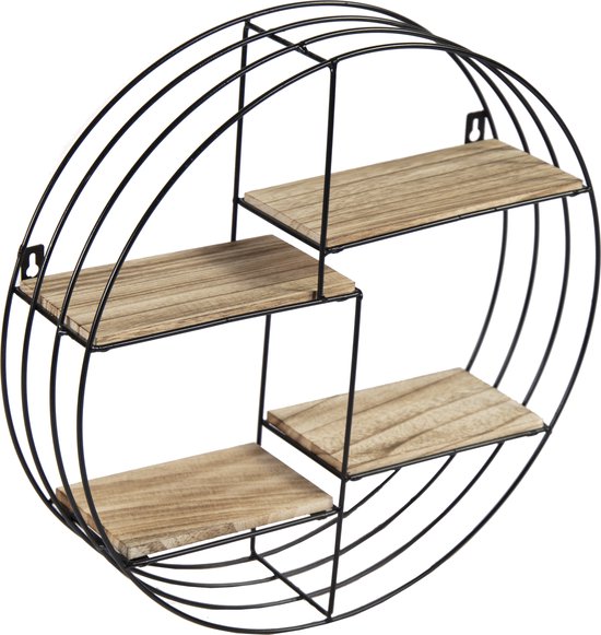 Henor Houten Wandplank 80 x 15 x 3 Cm. Tot 30 kg. Grafiet