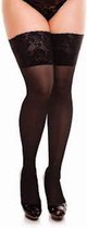 Glamory Deluxe20 stay up kousen maat 56/58 zwart