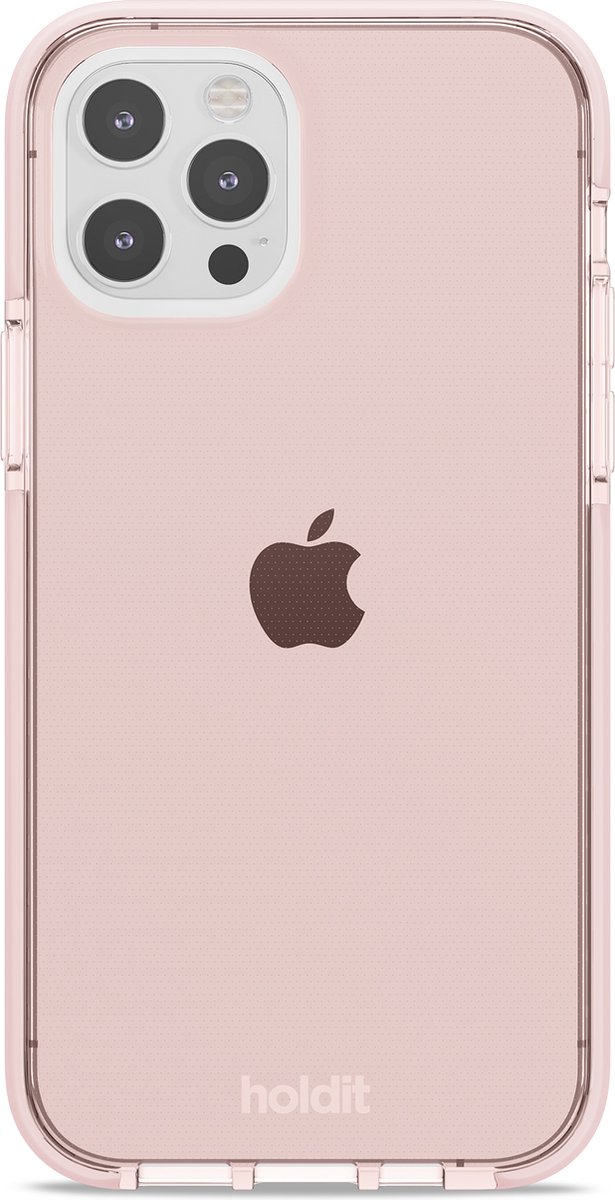 Holdit - iPhone 12/12 Pro, hoesje Seethru, blush roze