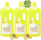 Everyday | Allesreiniger | 3x2 Liter GROTE Voordeel fles | Citroen met een verfrissend schoon resultaat