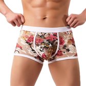 Sexy Boker Kant Met Bloemen Doorschijnend Maat XL