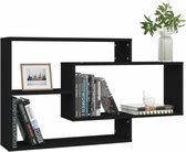 Cooper Group® Wandplanken - Boekenplank - Muurplank - Modern - Design - Spaanplaat - 104x20x60 - Zwart