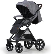 Ultragoods Kinderwagen Luxe - Compact - Opvouwbaar - Lichtgewicht - Grijs