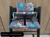 Stokke Tripp Trapp kussenset robots jeansblauw