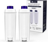 Rhodesy - Koffiemachine Water Filters  voor Delonghi DLSC002 - Waterfilterpatronen - Actieve Koolontharder - Compatibel met ECAM, Esam, ETAM, BCO, EC. (pak van 2)