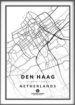Citymap Den Haag - Stadsposter 50x70