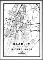 Citymap Haarlem - Stadsposter 50x70