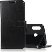 Mobigear Telefoonhoesje geschikt voor Samsung Galaxy A40 Hoesje | Mobigear Wallet Bookcase Portemonnee | Pasjeshouder voor 3 Pasjes | Telefoonhoesje voor Pinpas / OV Kaart / Rijbewijs - Zwart