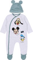 Grijze jongensromper + muts - Mickey Mouse and Friends DISNEY / 80 cm