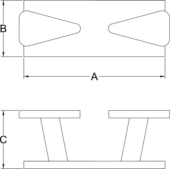 316 Grade Rvs Bolder voor Samson Post 60mm Marine Mooring Kolom