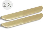 Handgreep - Deurgreep - Mat Zilverkleurig - Meubelknop - Kast - Platliggende greep 12,7 CM. - 2 Stuks  - Ladegreep - Meubelgreep