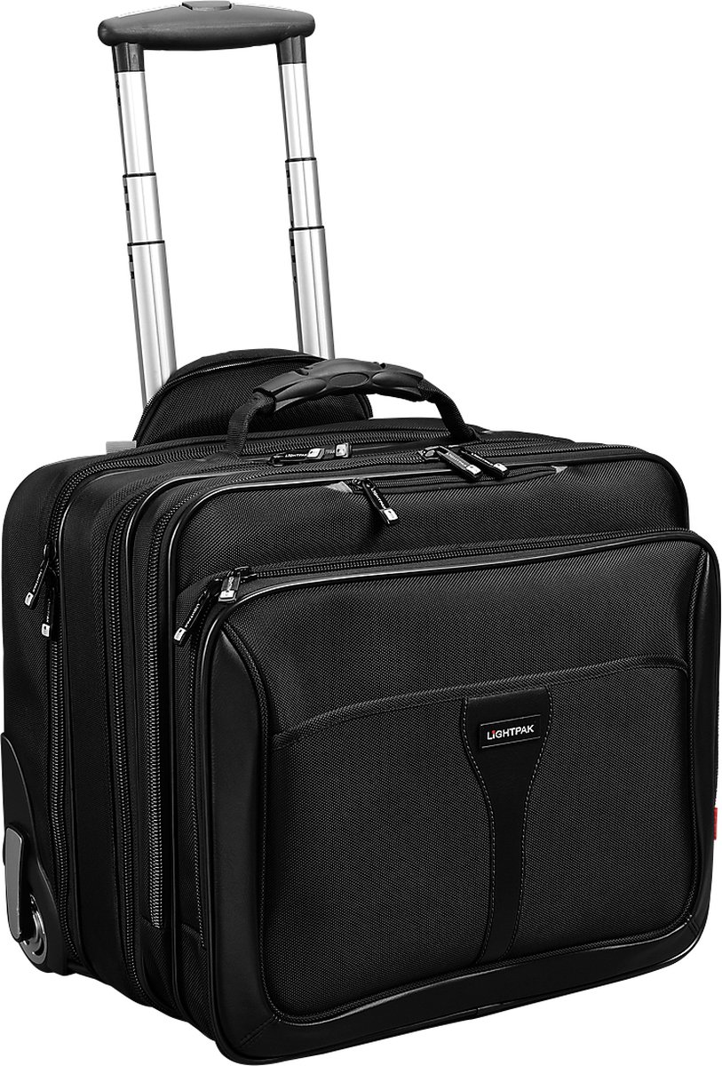 Lightpak business trolley - Bravo II - nylon - zwart - JU-46102