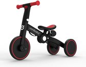 Iwant® - Loopfiets - Kinderfiets - Kriewieler – trapfiets - 4 in 1 kinderfiets - Balance Bike- Tricycle- 1.5 – 5 jaar –Inklapbaar - Rood/zwart