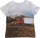 Kinder Vrachtwagen shirt met Volvo USA oranje