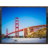 Eagle® Diamond Painting Volwassenen - Diamond Painting XXL - Golden Gate Bridge - 100x80cm