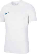 Nike Park VII Shirt Korte Mouw Heren - Wit / Royal | Maat: M