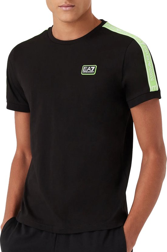 EA7 Emporio Armani Regular T-Shirt Black/Green Senior | bol.com