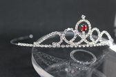 Mooie tiara, kroon, bruid, prinses, haaraccessoire, luxe diadeem, Haarpin, bloemen, haarpin, strass, koningin, maangodin, godin