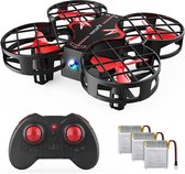 Snaptain H823H Mini Drone - Draagbare Mini Drone - 3 Versnellingen en Inclusief Afstandbediening - 3 Batterijen Inbegrepen voor de drone - rood