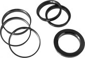 4 anneaux de centrage Diamètre du moyeu 57,1 mm Diamètre du trou de jante 64,1 mm pour roues en aluminium