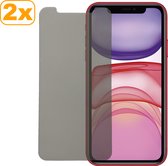 iPhone 11 - Notch Screenprotector - Privacy Edition - 2 stuks