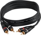 Devine VB5030 3 meter hoge kwaliteit 4x male tulp stekker kabel 3 meter audio kabel speaker kabel luidspreker kabel instrument kabel 3 meter