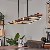 Belanian.nl - Moderne Led Hanglamp,hanglamp LED zwart, bruin, 3-lichtbronnen,Vintage Led Hanglamp,Scandinavisch Boho-stijl   Led Hanglamp, Slaapkamer  Led Hanglamp, woonkamer Led Hanglamp,