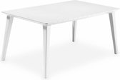 Alice's Garden Tuintafel LIMA -  157x98x74cm - 4-6 personen - Kunsthars - Wit