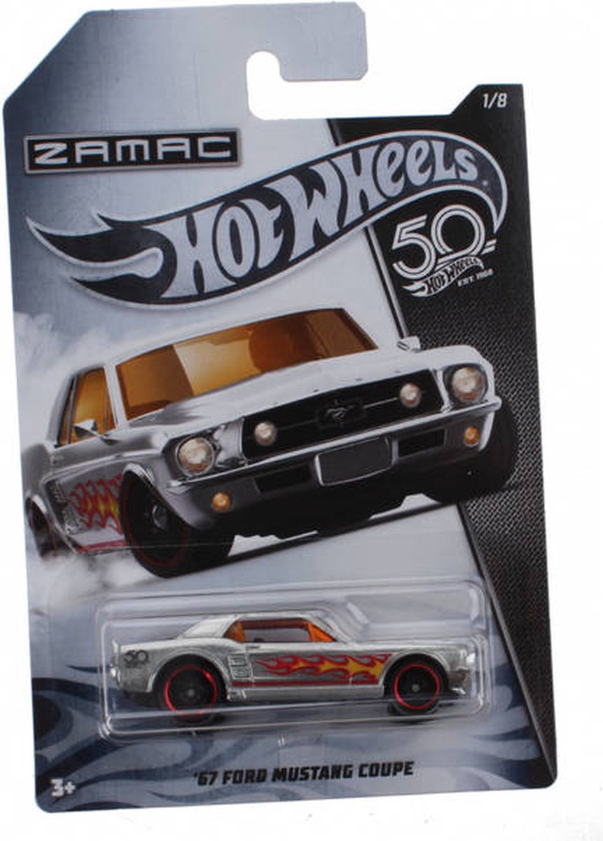 Hot Wheels 67 Ford Mustang Coupe 50 years edition Zamac bol