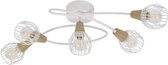 COREP Plafondlamp 5 lampen in metaal Tyron - H 18,50 cm - 40 W - Wit