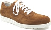 Gijs 2082 cognac heren sneaker met veter en uitneembaar voetbed