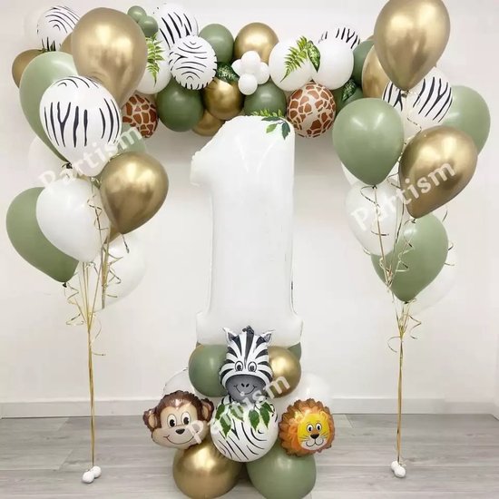emotioneel Fascineren vrijgesteld Jungle Party – Jungle feestversiering – Dieren ballonnen – Thema feest /  kinder... | bol.com
