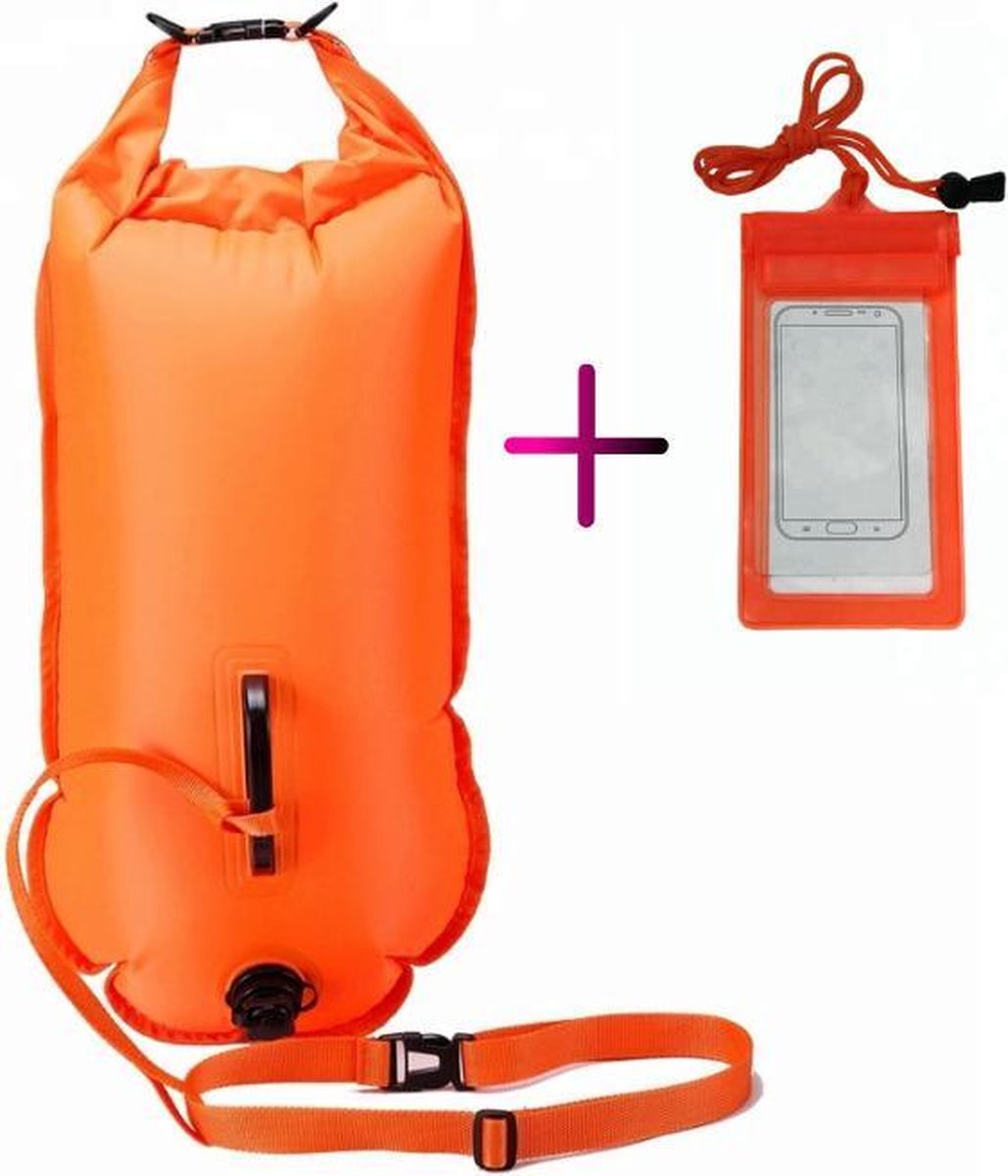 Waterdichte tas voor zwemmen - Zwemtas - 28L - Zwemboei - Dry bag - Altijd  zichtbaar... | bol.com