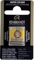 Rembrandt water colour napje Permanent Yellow Light (208)