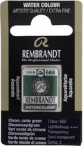 Rembrandt water colour napje Chrom. Oxide Green (668)