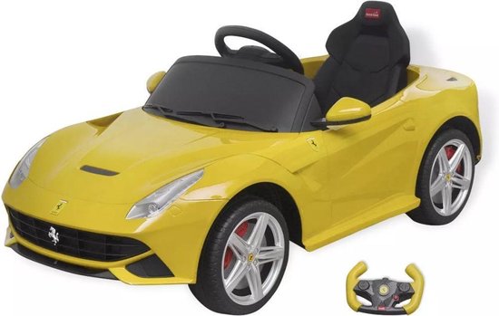 buik patroon Aubergine Elektrische Auto 6V Geel met afstandsbediening Ferrari F12 - Elektrische  Kinderauto... | bol.com