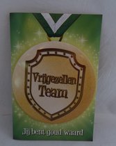 Button Wenskaart Vrijgezellen Team